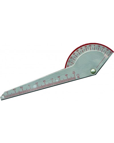 180º Digit Goniometer 6” Stainless Steel 